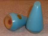 Frankoma Westwinds shakers glazed robin egg blue